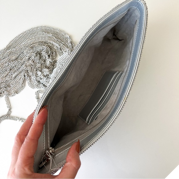 Cult Gaia Banu Mini Fringe Clutch in Clear - Picture 10 of 14